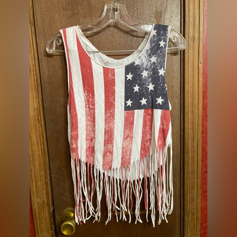 American Flag tank top